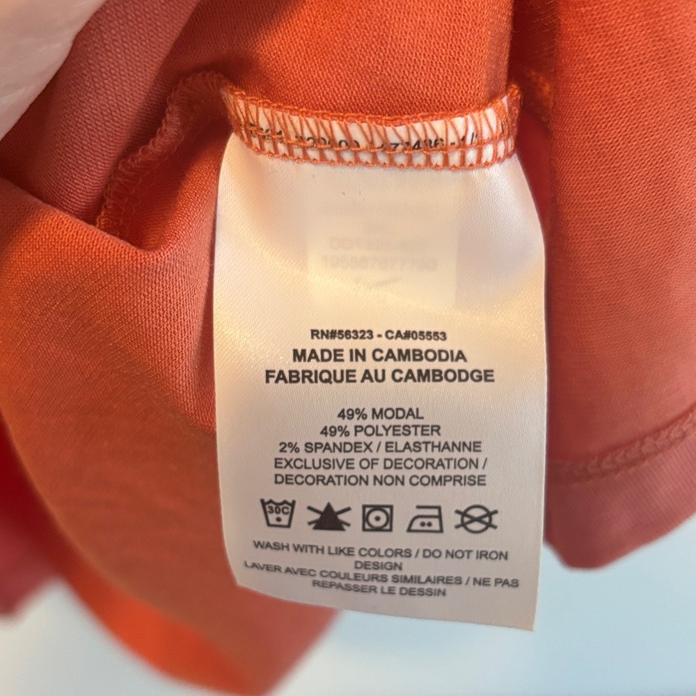 Nike Women's  Orange Crop Top size XXL - Picture 4 of 5